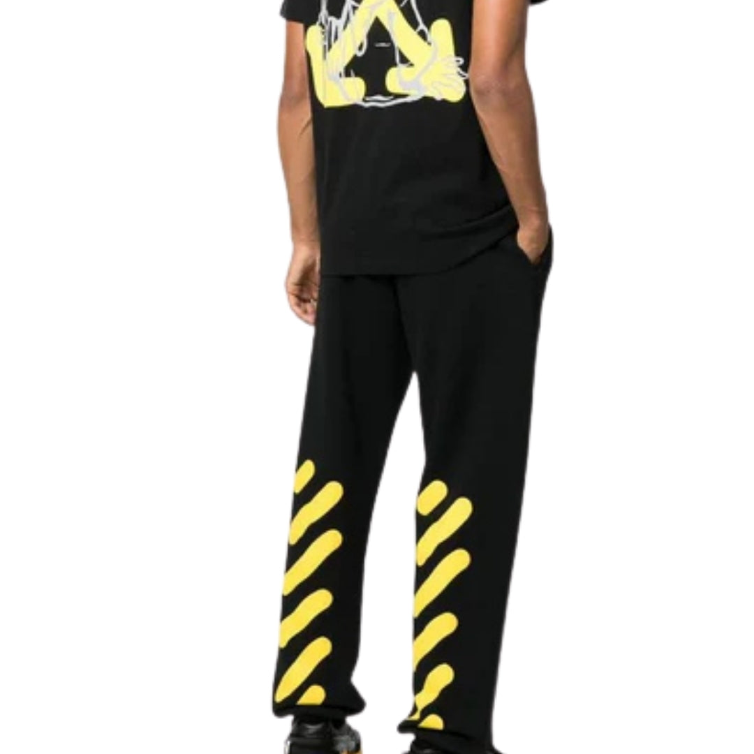 Off-White Crystal Wiz Slim Sweatpants med mudd mjukisbyxor herr – bild 2