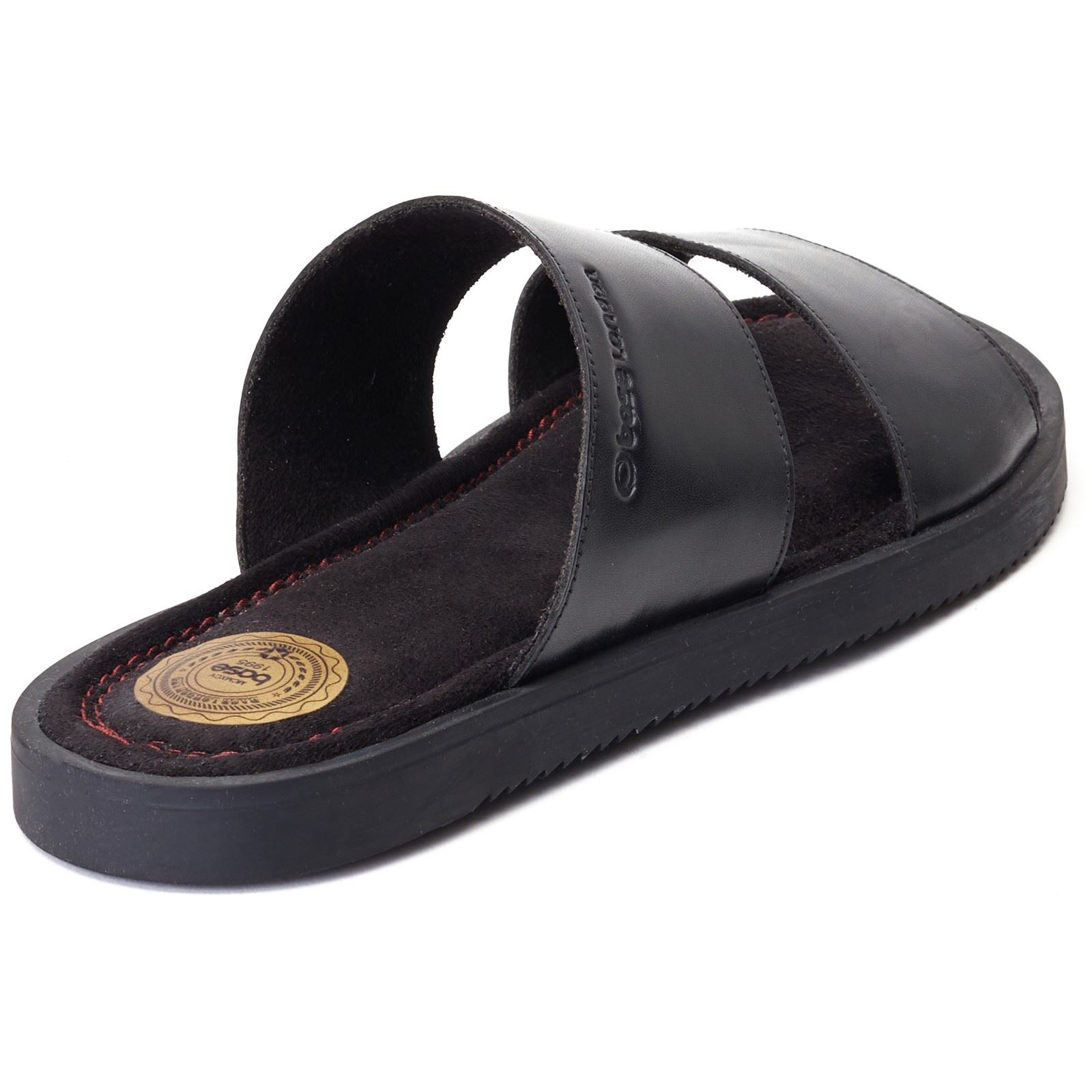 Base London Maven Leather Svarta sandaler för män herr – bild 2