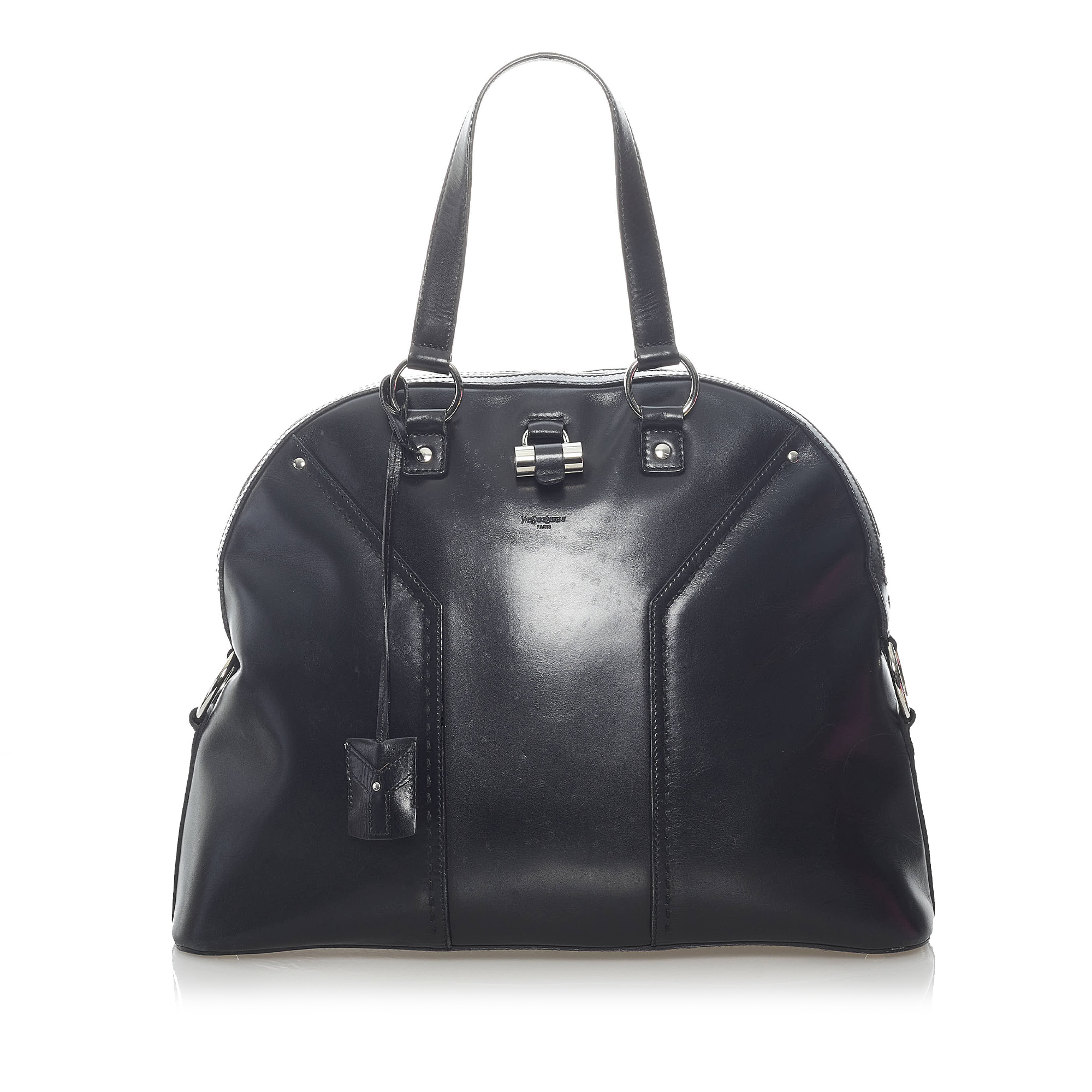 Vintage YSL Muse Leather Handbag Black