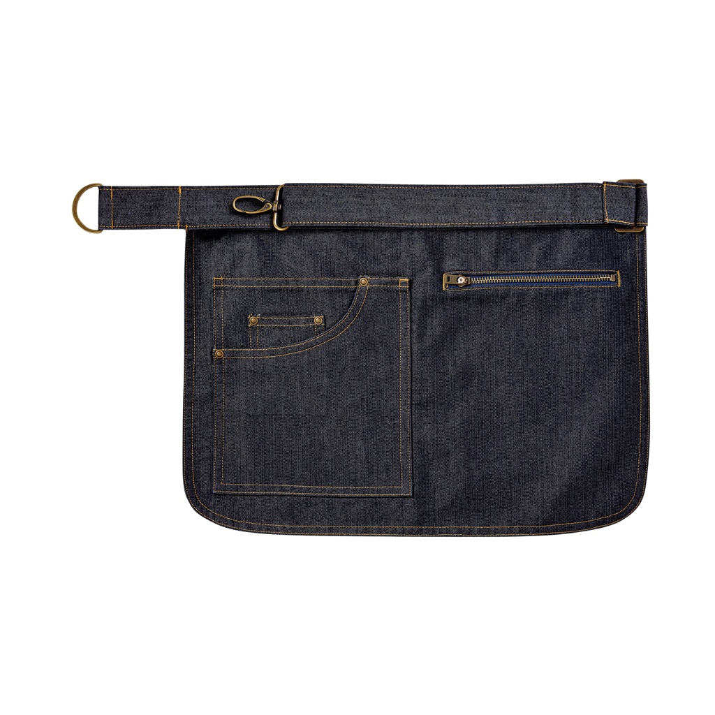 Thumbnail - Premier Adults Unisex Metro Utility Hip Schürze (Indigo Denim)