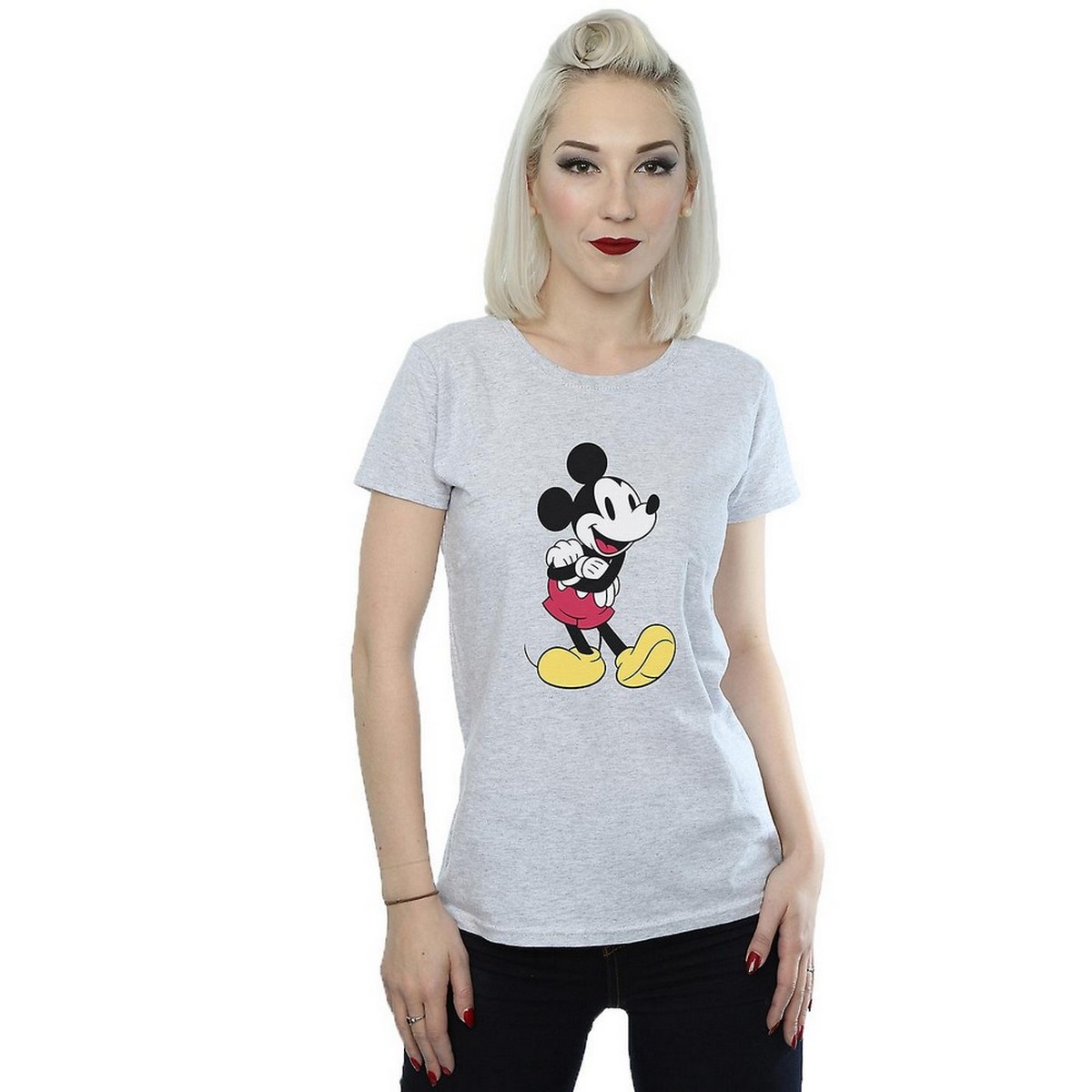 Thumbnail - Disney - "Classic" T-Shirt für Damen (Grau)