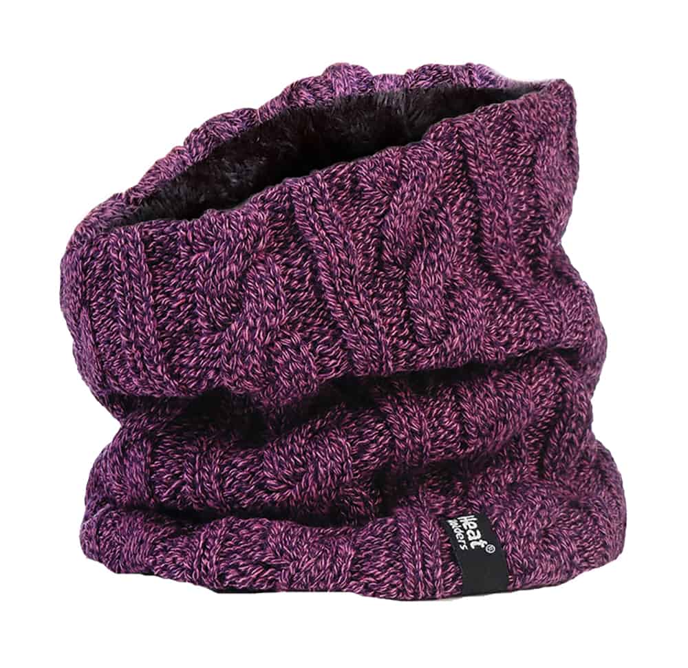 Thumbnail - Wärmehalter - Ladies Thick Cable Knit Fleece Lined Neck Warmer