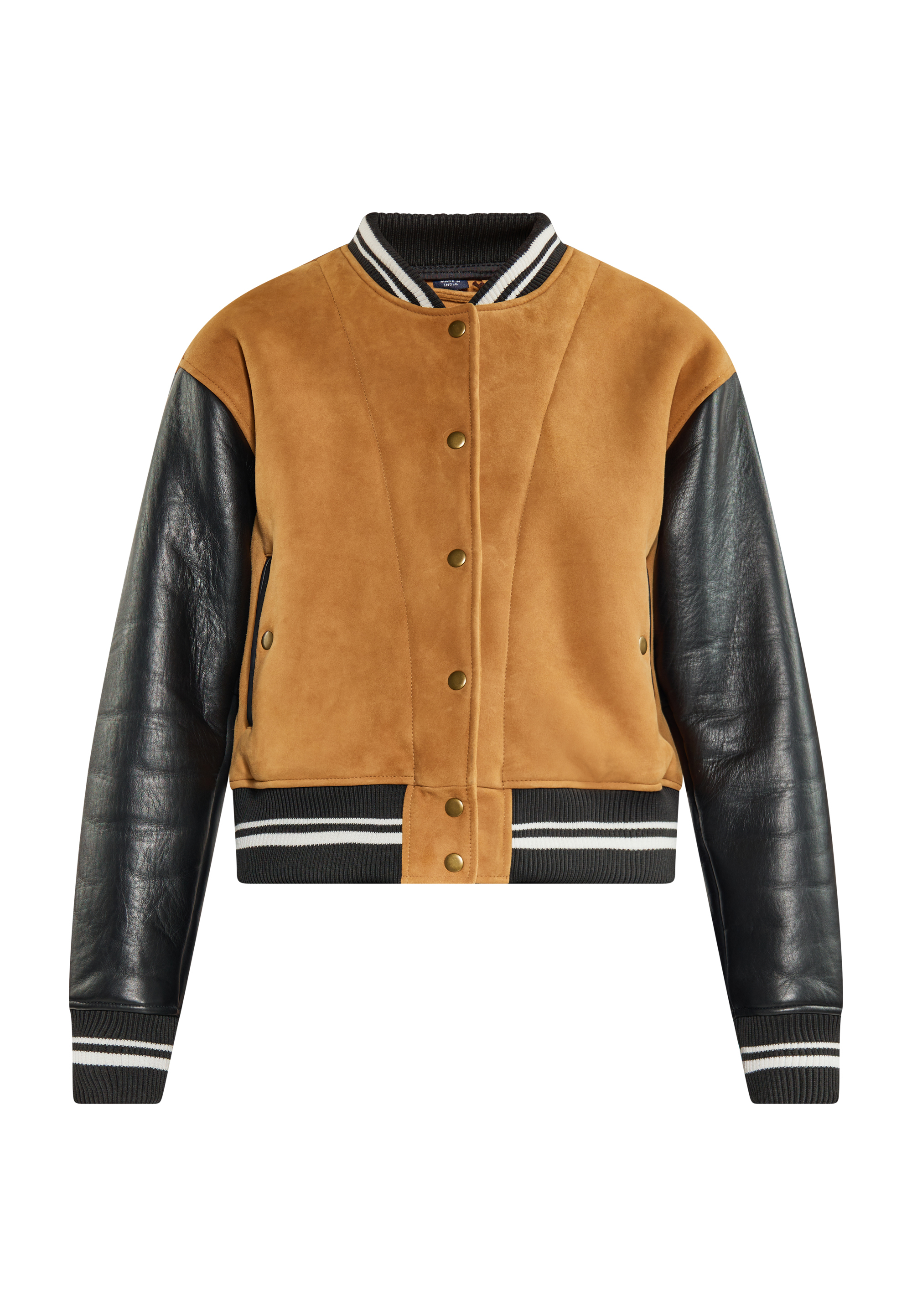 Thumbnail - Dreimaster Jacke Damen Kamel Schwarz