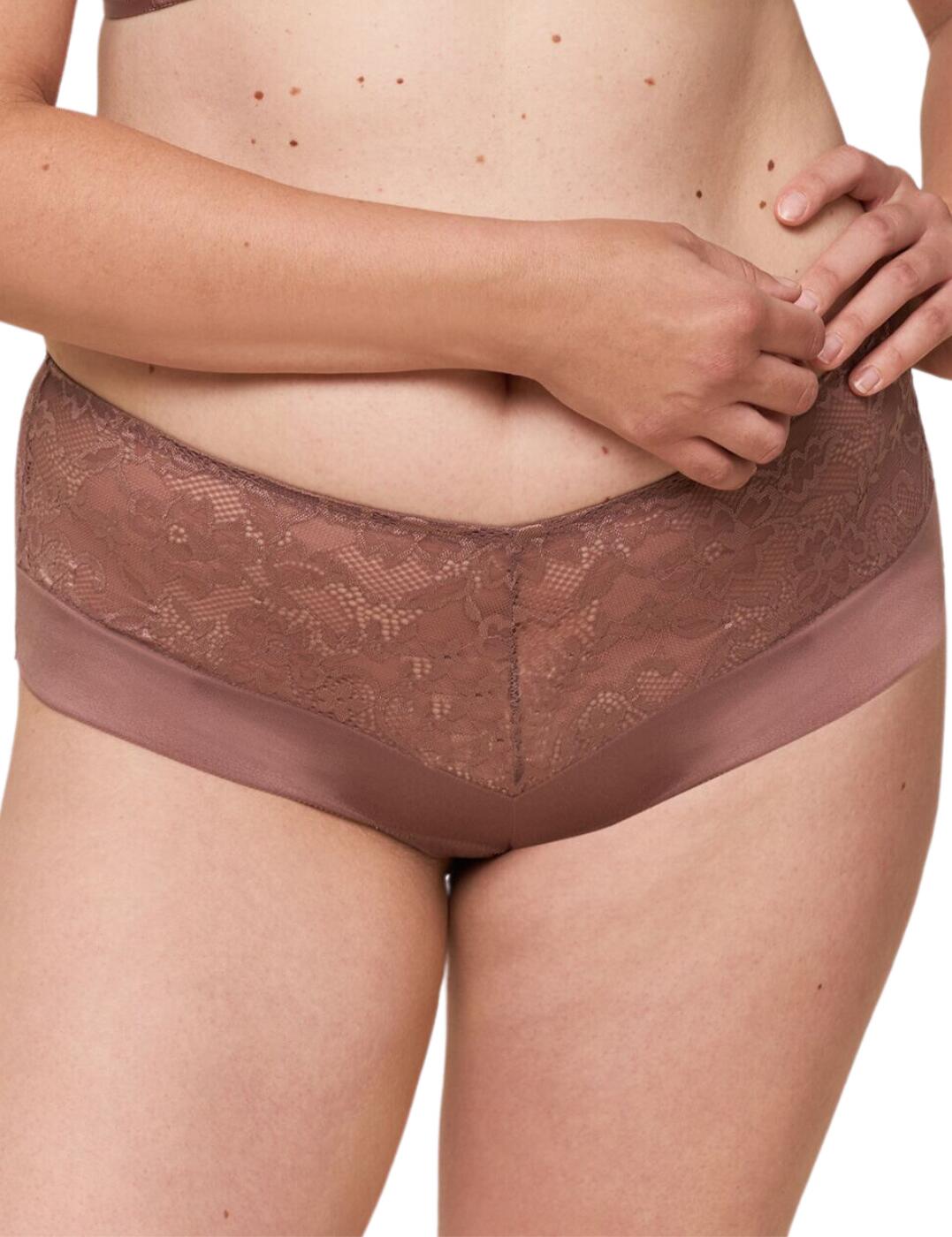 Triumph Womens 10210632 Vivid Spotlight Maxi Brief - Brown Elastane - Size 14 Uk