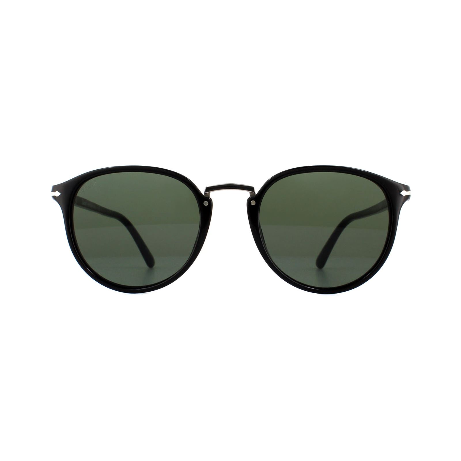 Thumbnail - Lunettes De Soleil Persol Po3210S 95/31 Noir Vert 51mm