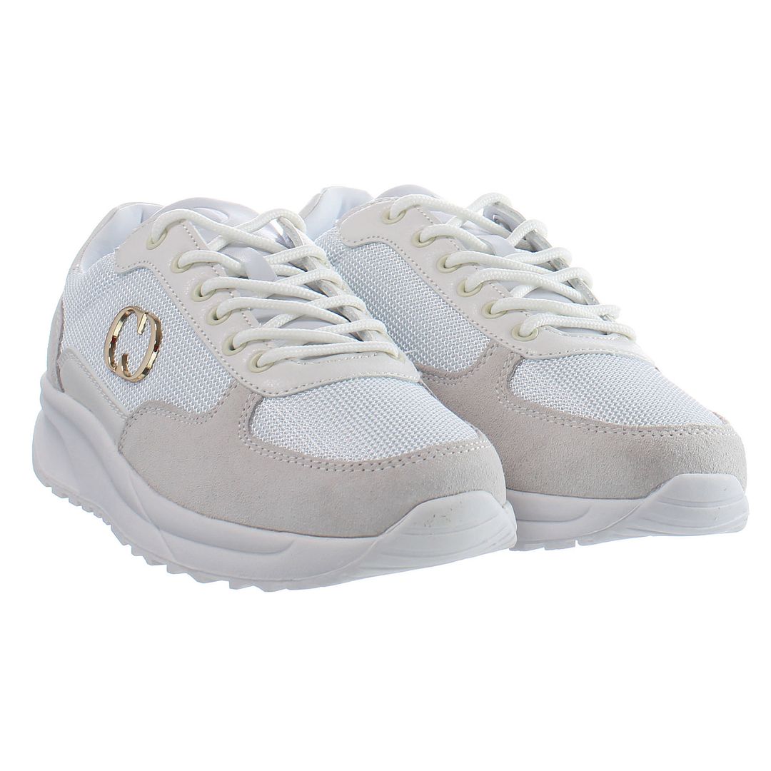 Criminal Damage Chase Mens White Trainers låga sneakers herr – bild 2