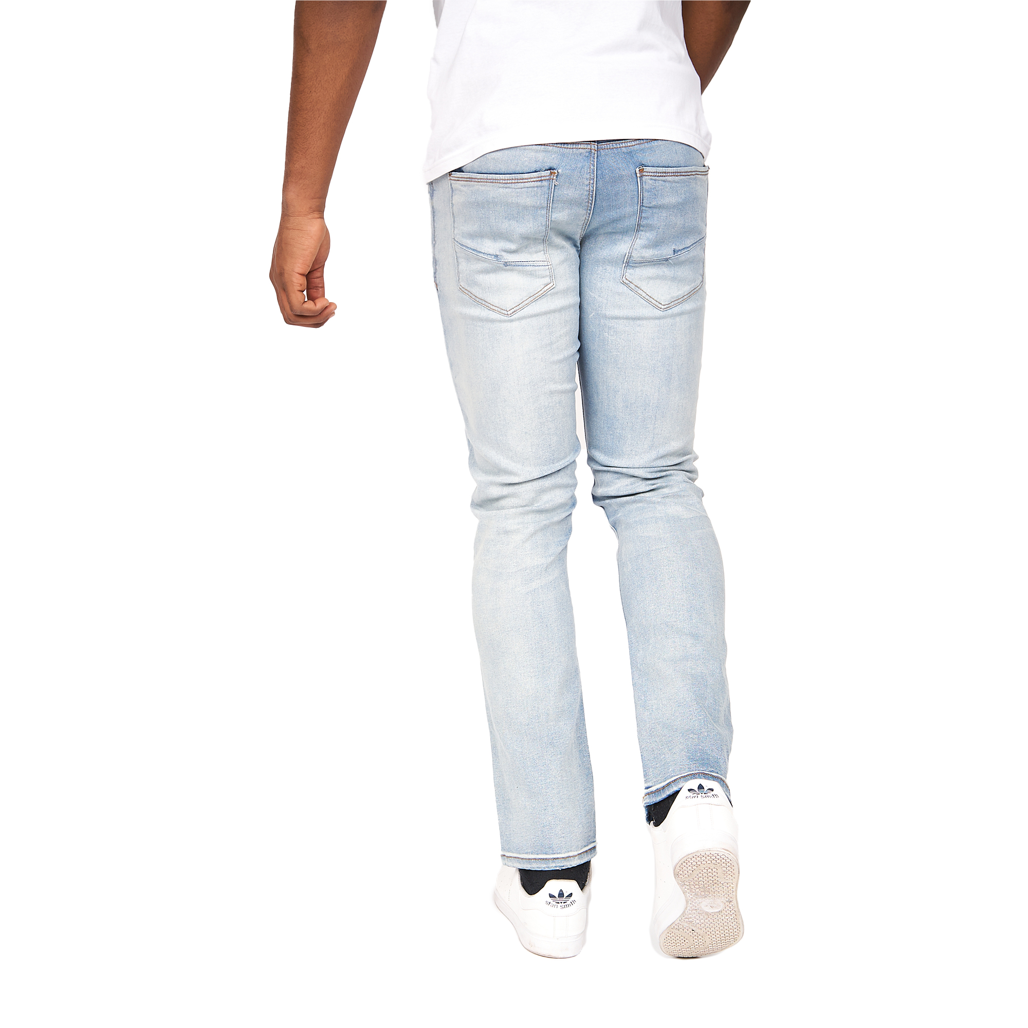 Crosshatch Mens Cadman Straight Jeans (Light Wash) herr – bild 3