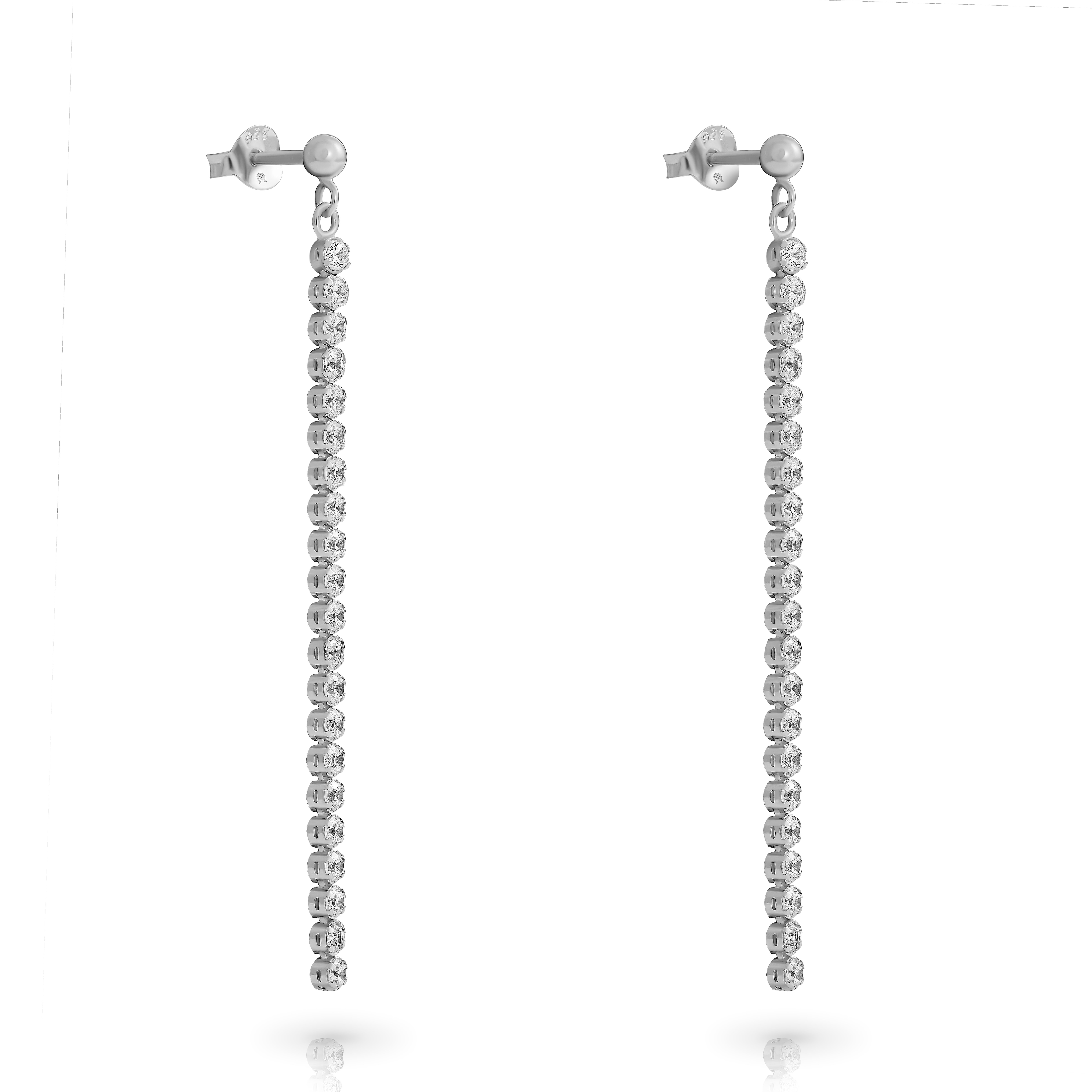 Orphelia 'Glitter' Tropfenohrringe Aus 925er Sterlingsilber Für Damen - Silber Zo-7548