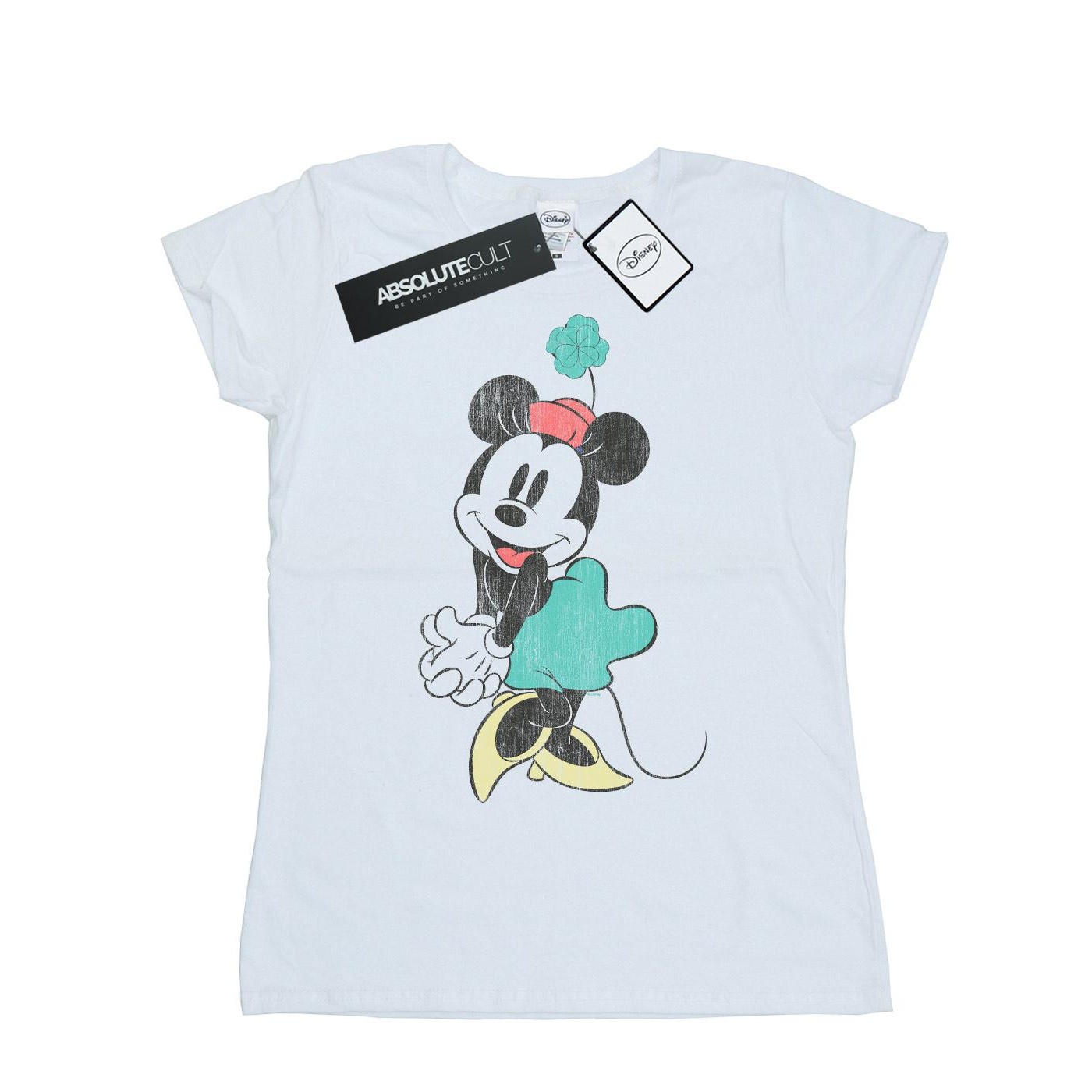 Thumbnail - Disney - "Minnie Mouse Shamrock Hat" T-Shirt für Damen (Weiß)