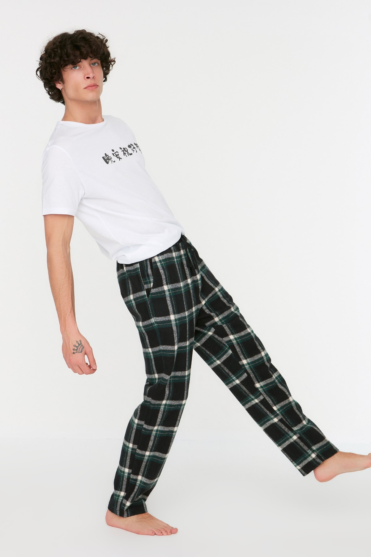Trendyol Herrar Avslappnade Pyjamasbyxor – bild 2