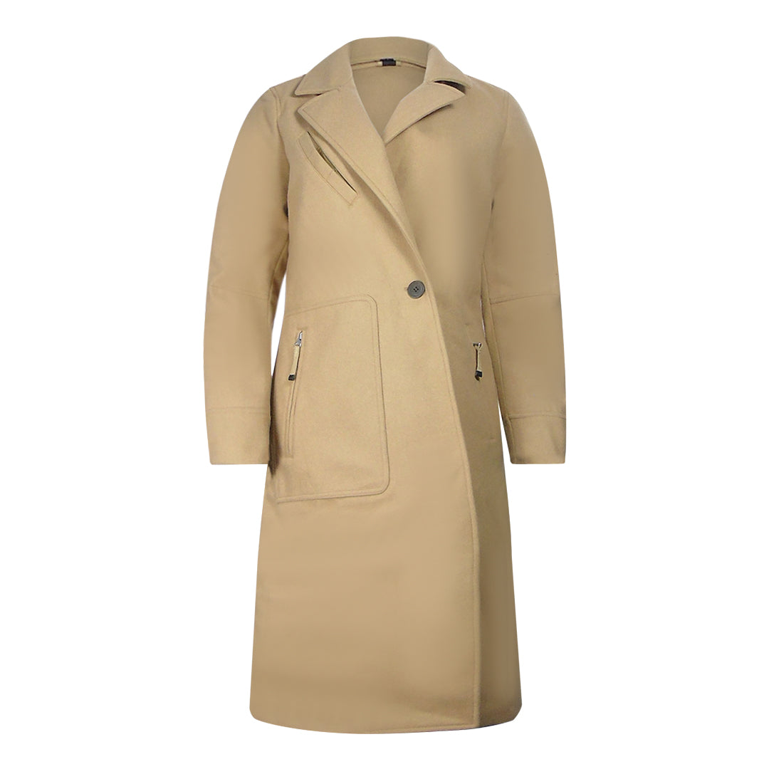 Parajumpers Womens Jill Camel Brown Trench Jacket Wool – Size Small