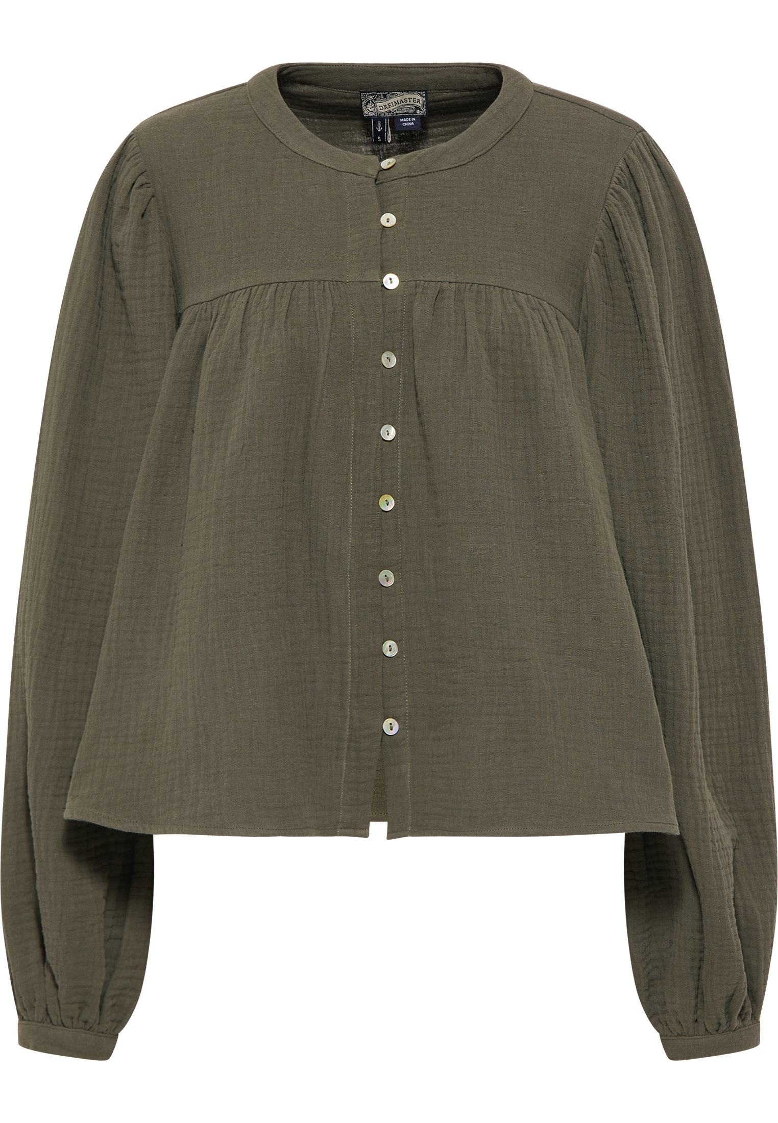 Dreimaster Blouse Dames olijf