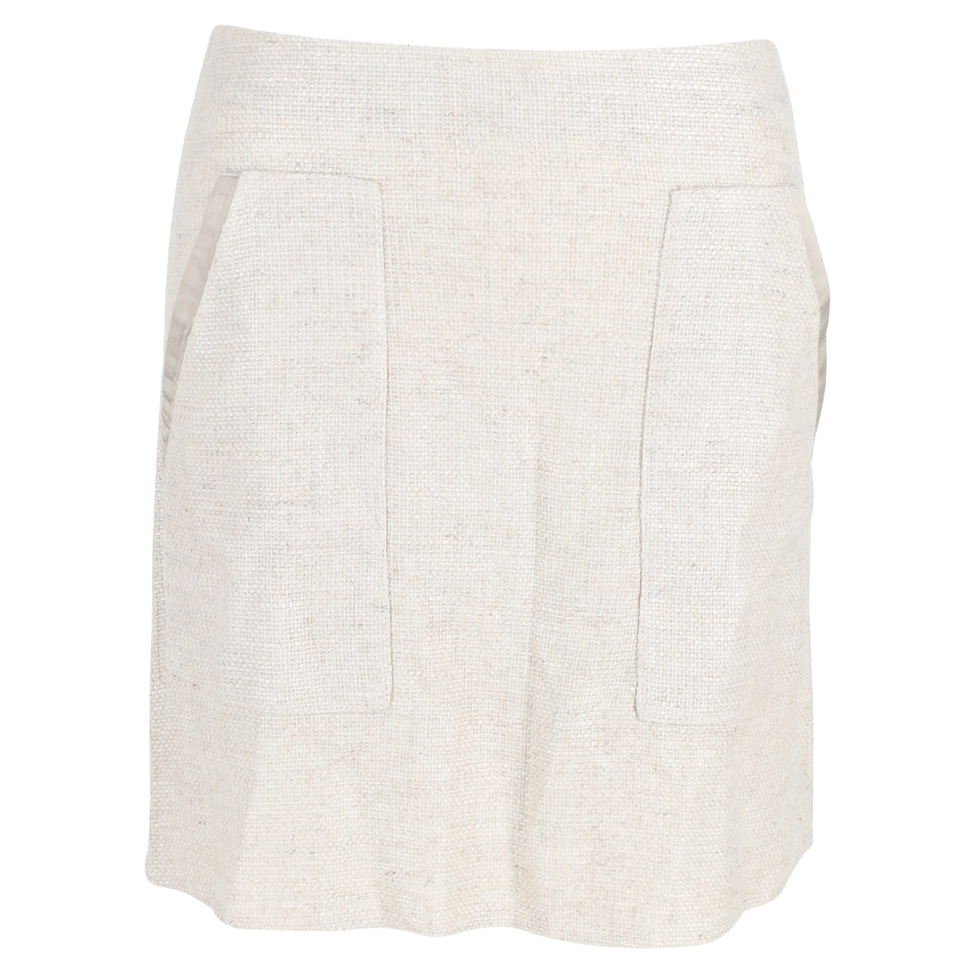Emporio Armani Suit Miniskirt in Crème Linnen