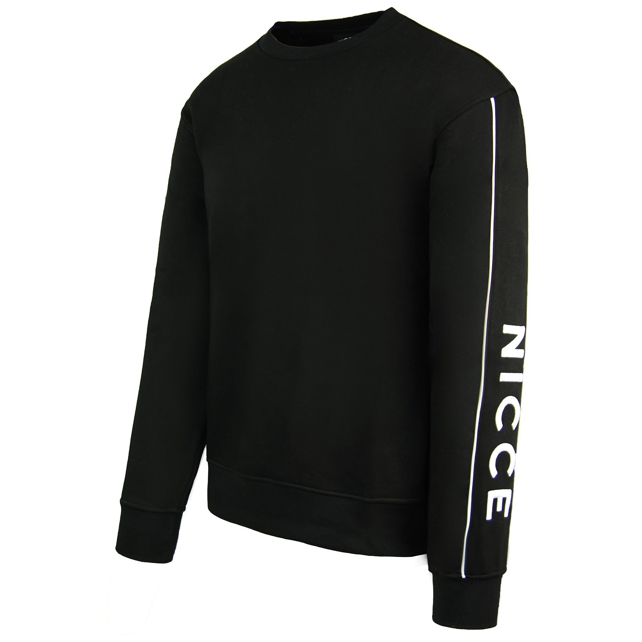 Nicce Crew Neck Långärmad Pullover Svart Mens Geti Sweashirt 211 1 03 07 0001 sweatshirts herr – bild 2