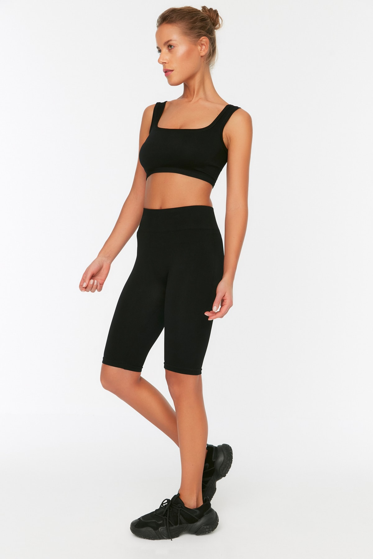 Kvinnors Högmidjade Skinny Sportleggings