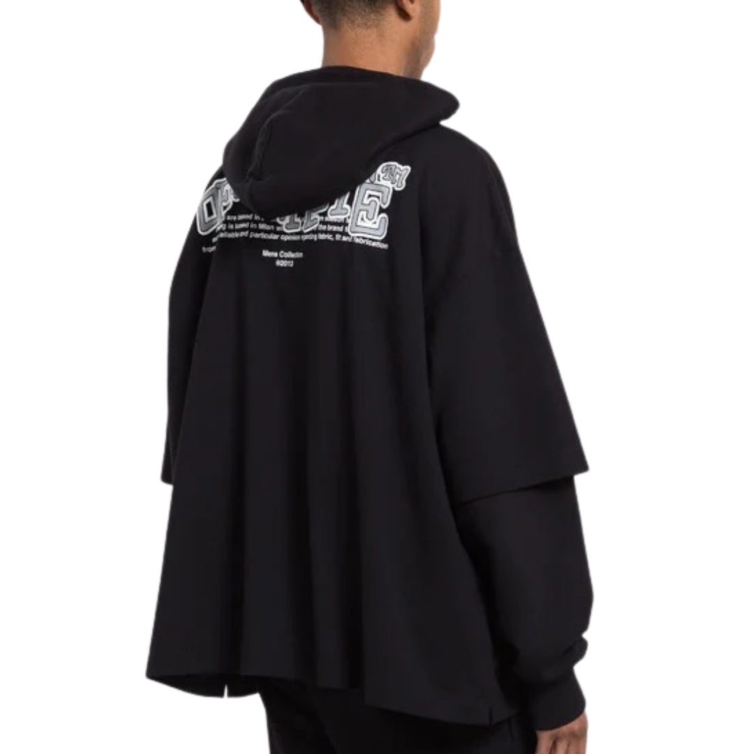 Carlos Type Double Tee Svart Hoodie 2