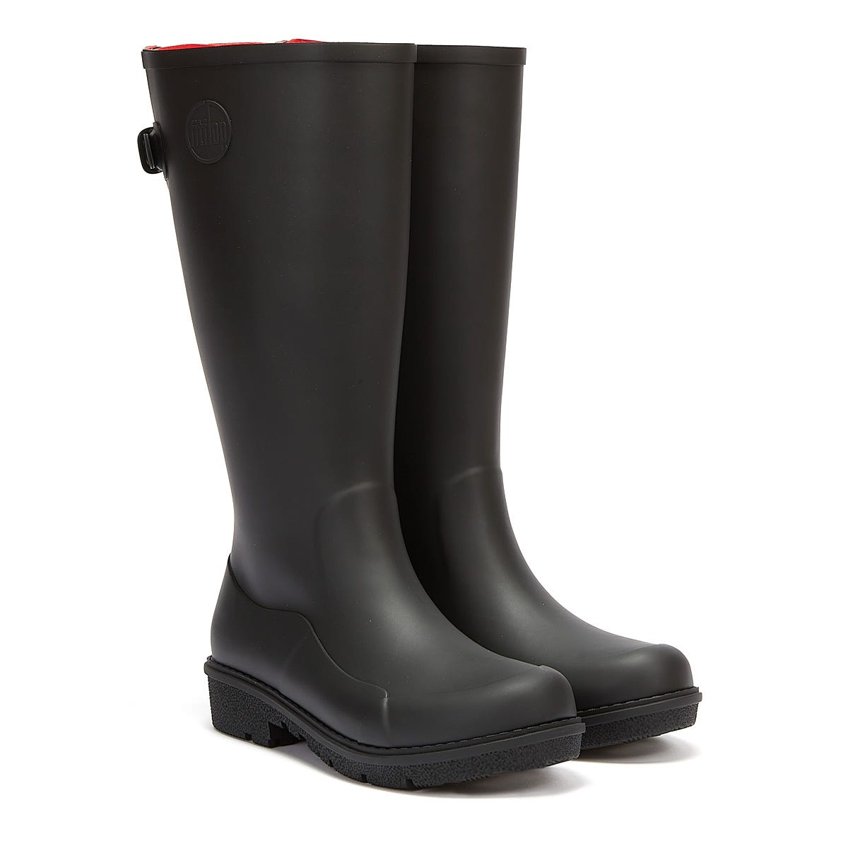 Women's Fit Flop Wonderwelly Tall Wellington Boots in Black