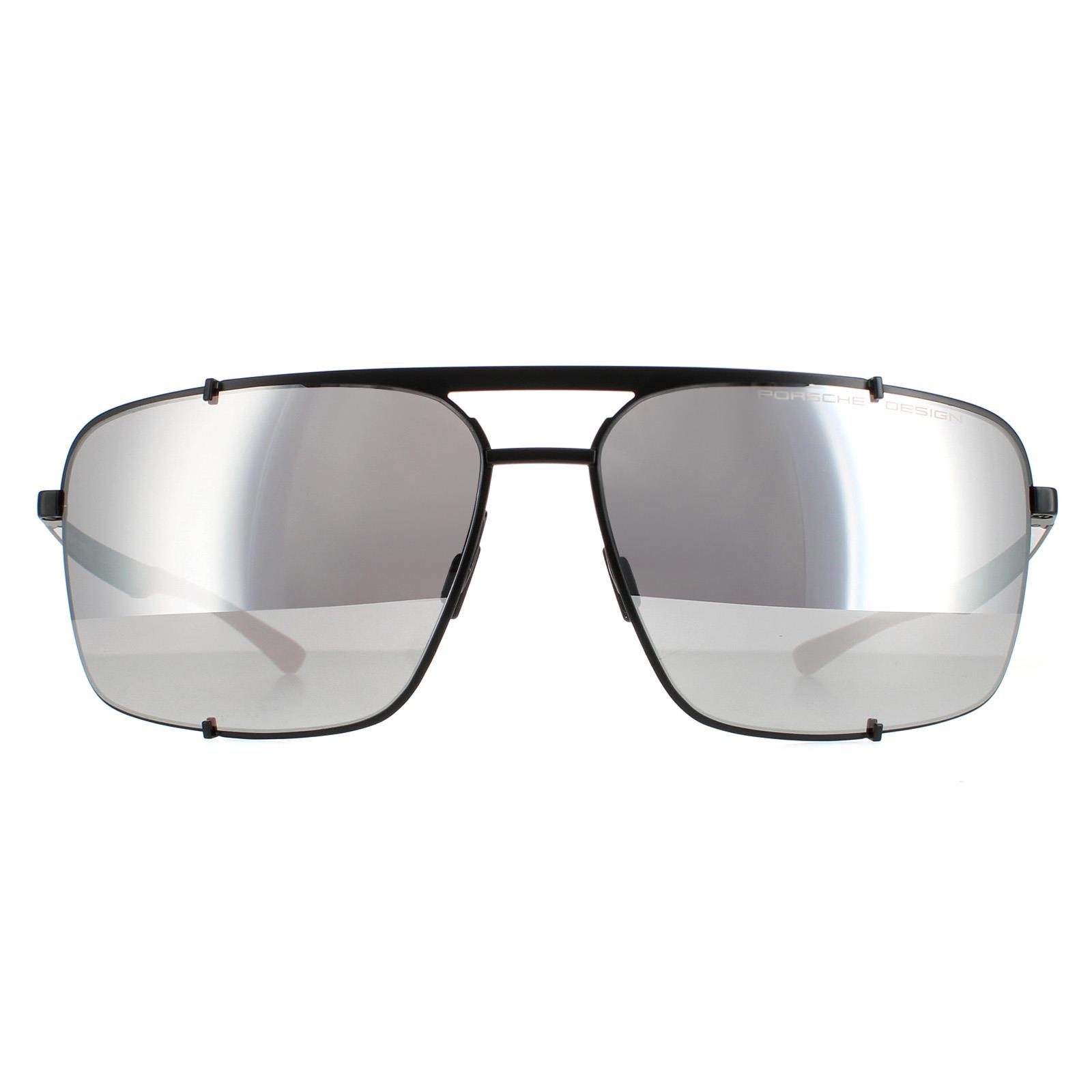 Thumbnail - Lunettes de soleil Porsche Design P8919 Un miroir en argent de mercure rouge noir