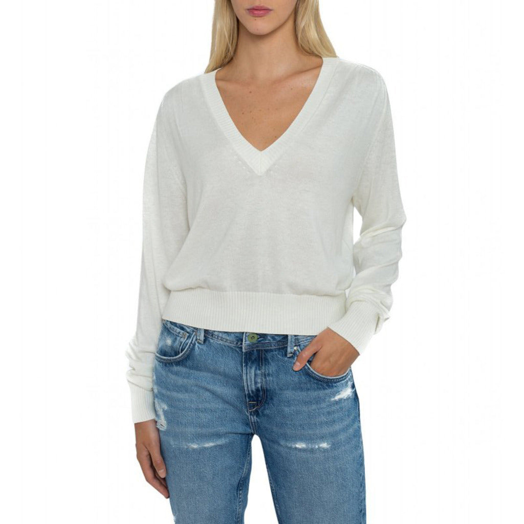 Thumbnail - Pepe Jeans Damen MARTINA Pullover Weiß 351626