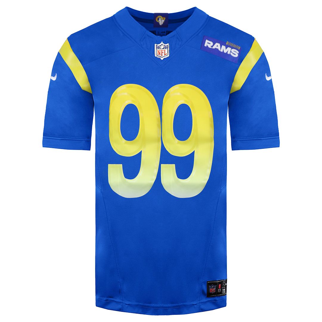 NIKE NFL Los Angeles Rams 99 Aaron Donald Home Limited Jersey t-shirts med tryck herr – bild 2