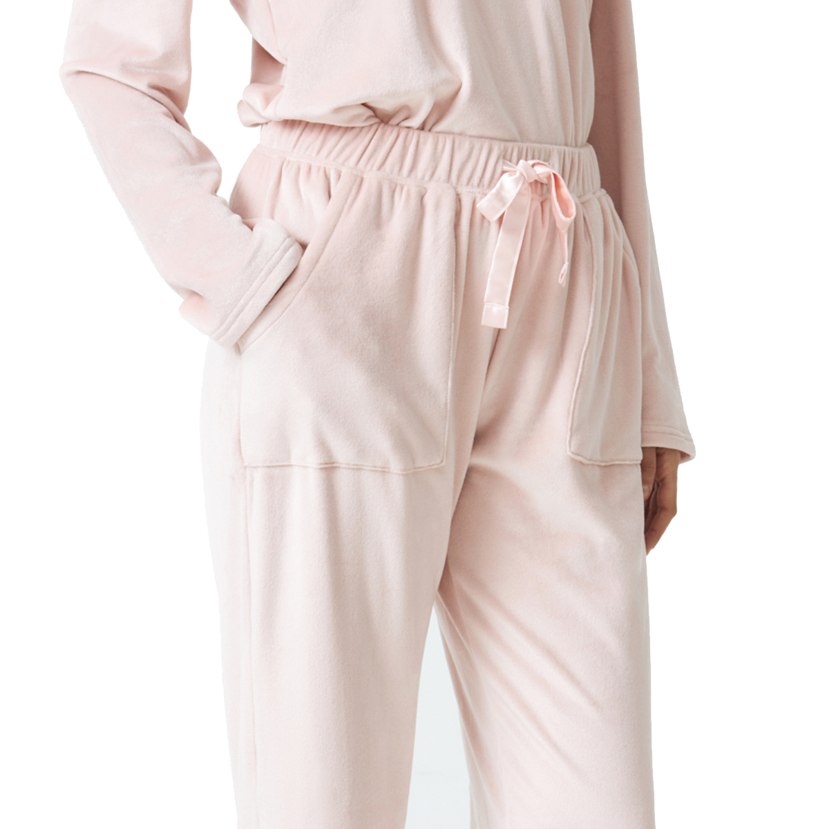 J & J Brothers Långärmad pyjamas med V-ringning för kvinnor JJBDP0202 dam – bild 2