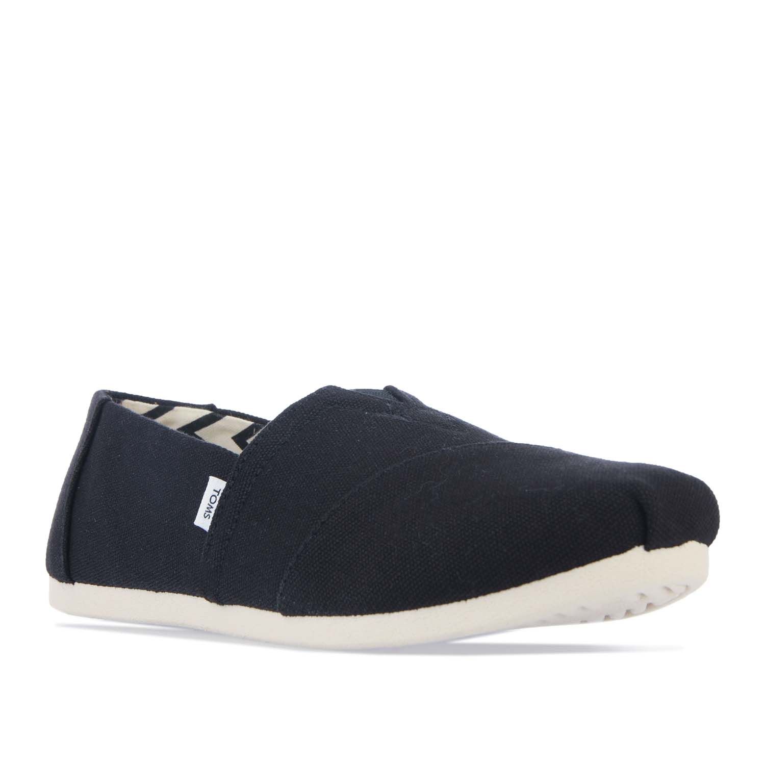 TOMS Butik För Alpargata Bomullskanvas Damsvarta Espadriller espadrillos – bild 2