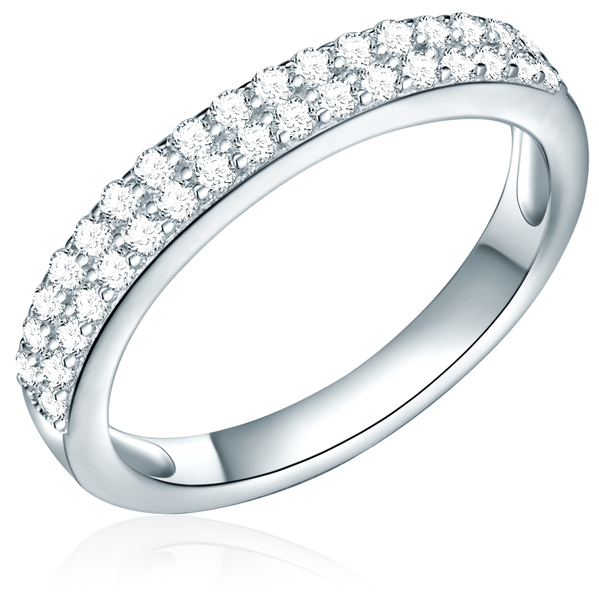 Rafaela Donata Womens Female Sterling Silver Ring - Size M