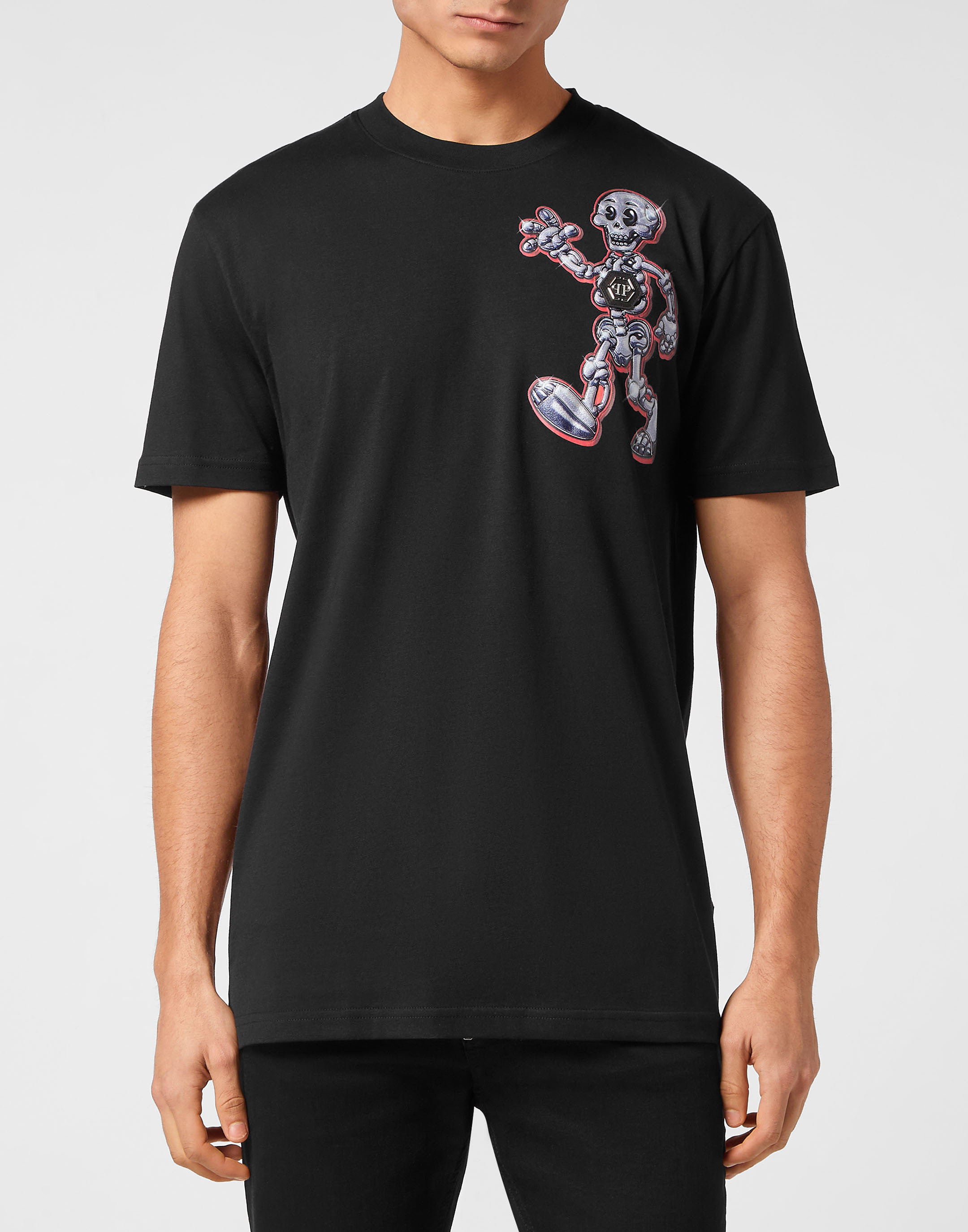 T-shirt Rund Hals Dödskalle