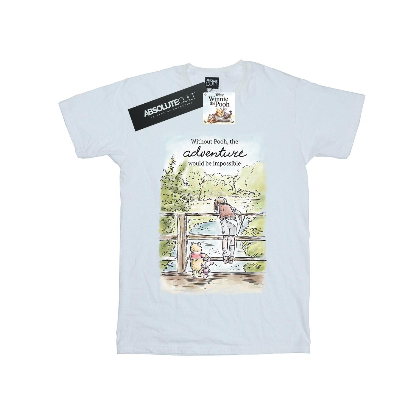 Thumbnail - Disney - "Winnie The Pooh Adventure" T-Shirt für Mädchen (Weiß)