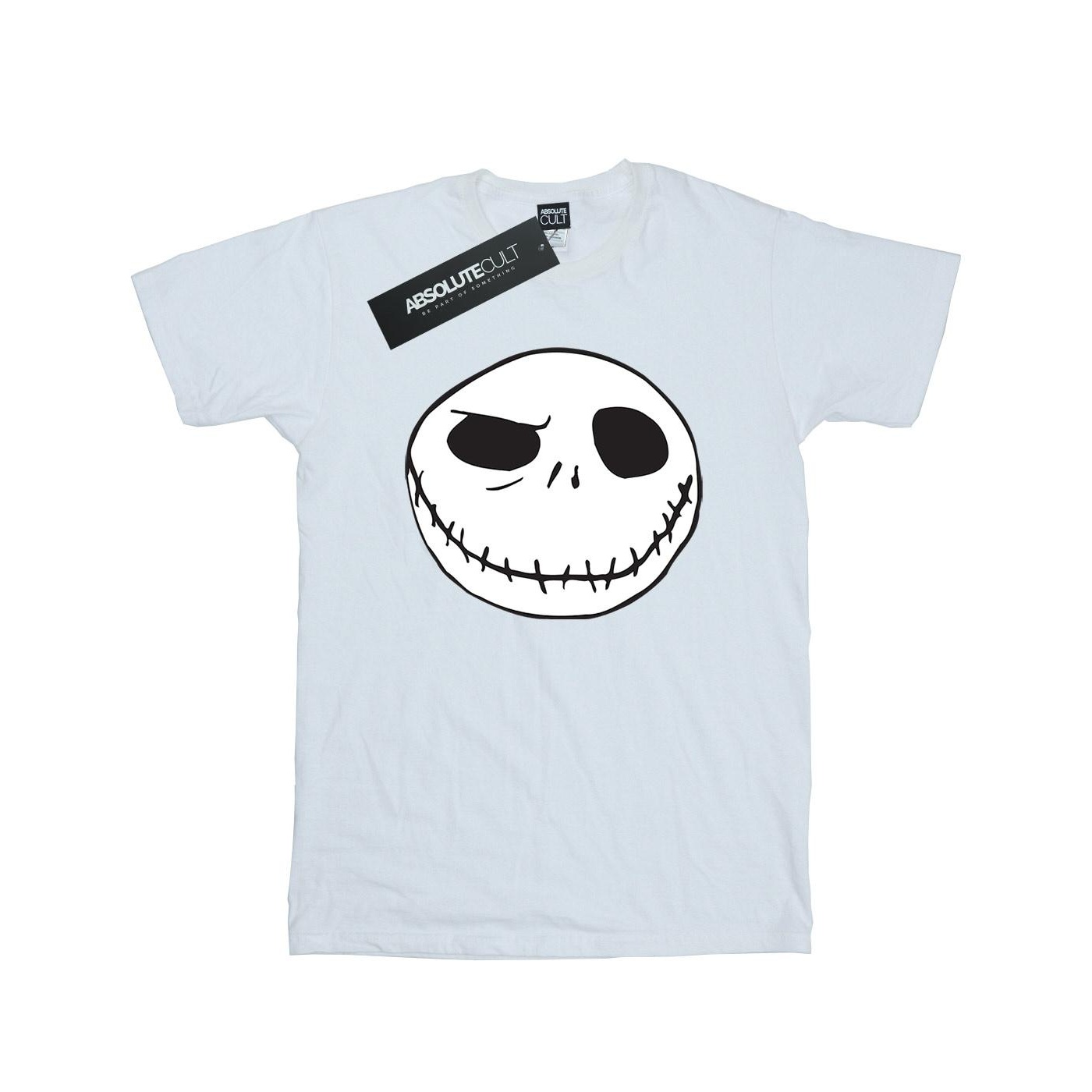Disney - "Nightmare Before Christmas Jack's Big Face" T-Shirt für Jungen (Weiß)