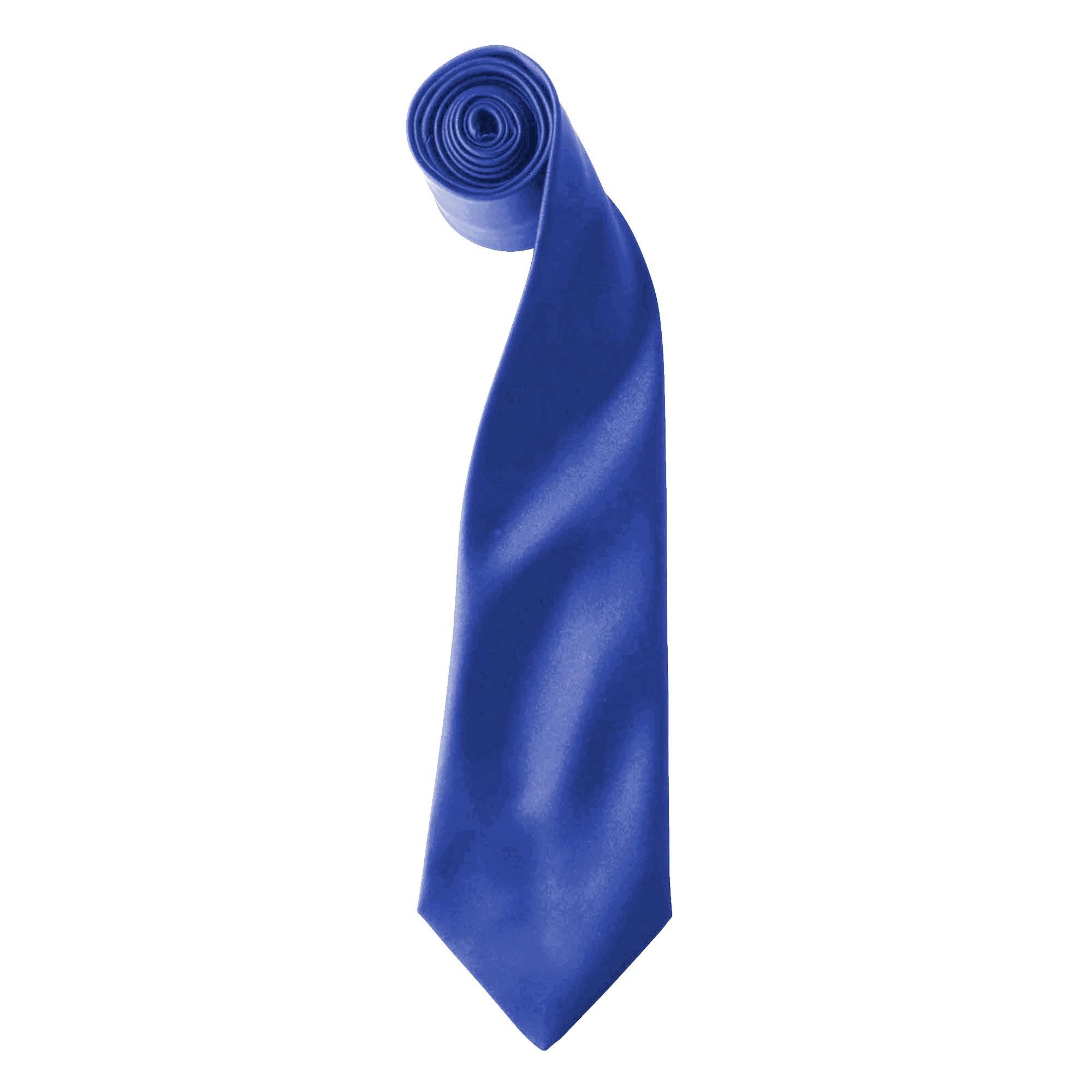 Thumbnail - Premier Colours Herren Satin Clip Krawatte (2er Pack) (Royal)