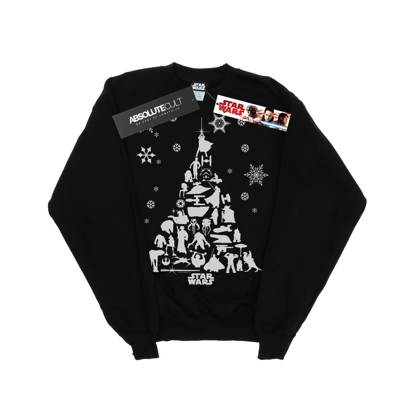 Thumbnail - Star Wars Sweatshirt homme arbre de Noël (Noir)