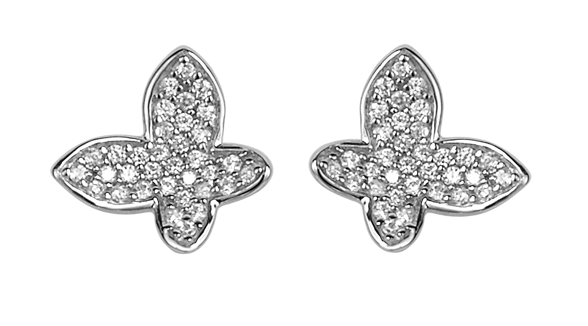 Thumbnail - Orphelia 'Jolie' Ohrstecker für Damen aus 925er Sterlingsilber - Silber ZO-7044