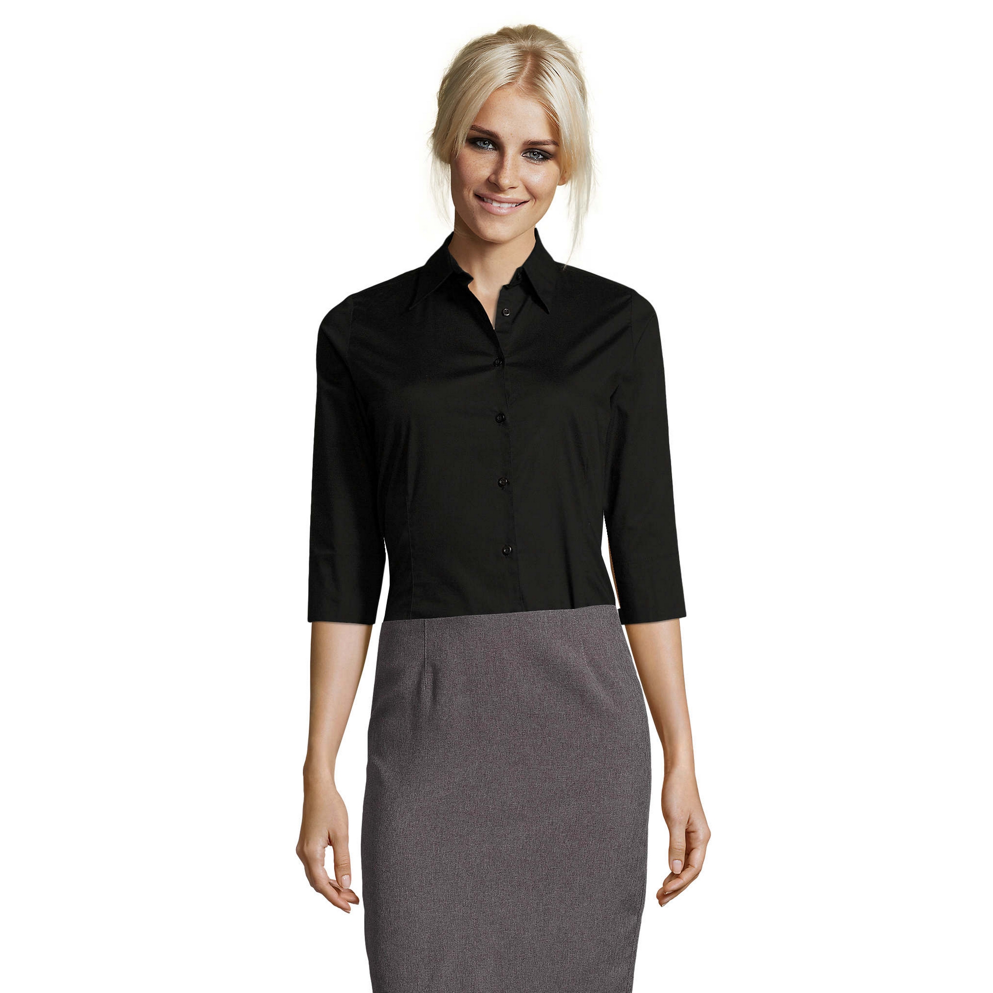 SOLS - Bluse für Damen 3/4 Ärmel () XS