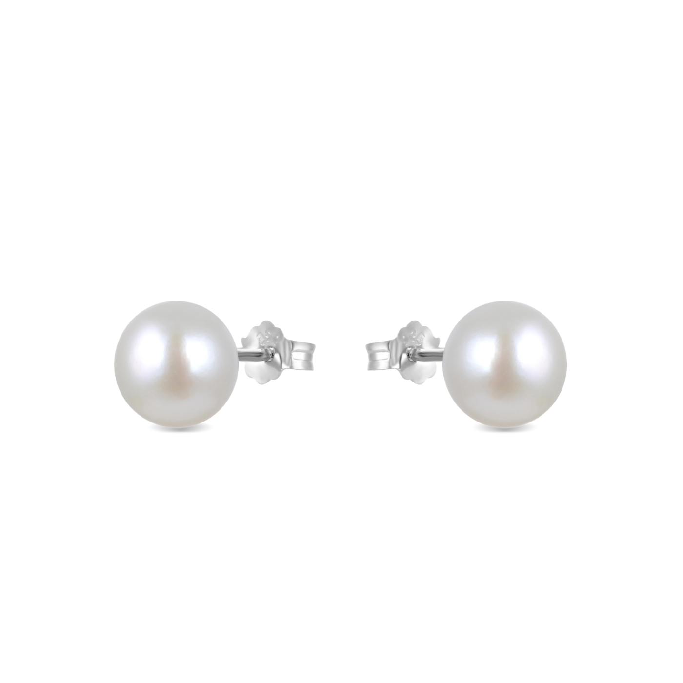 Luxenter basic-örhängen i 925 sterling silver och vit pärla med rodiumpläterad yta dam – bild 2