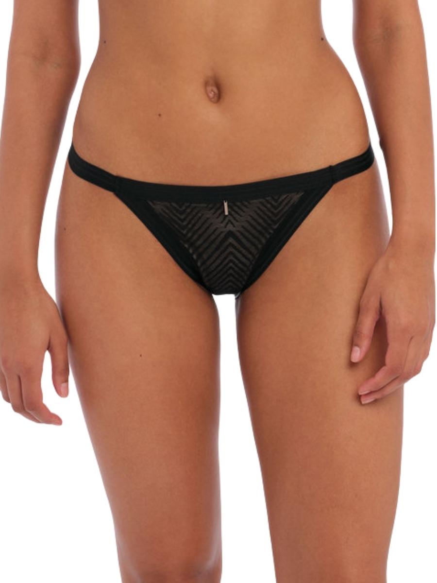 Freya Womens Tailored Brief - Black Nylon - Size X-Small