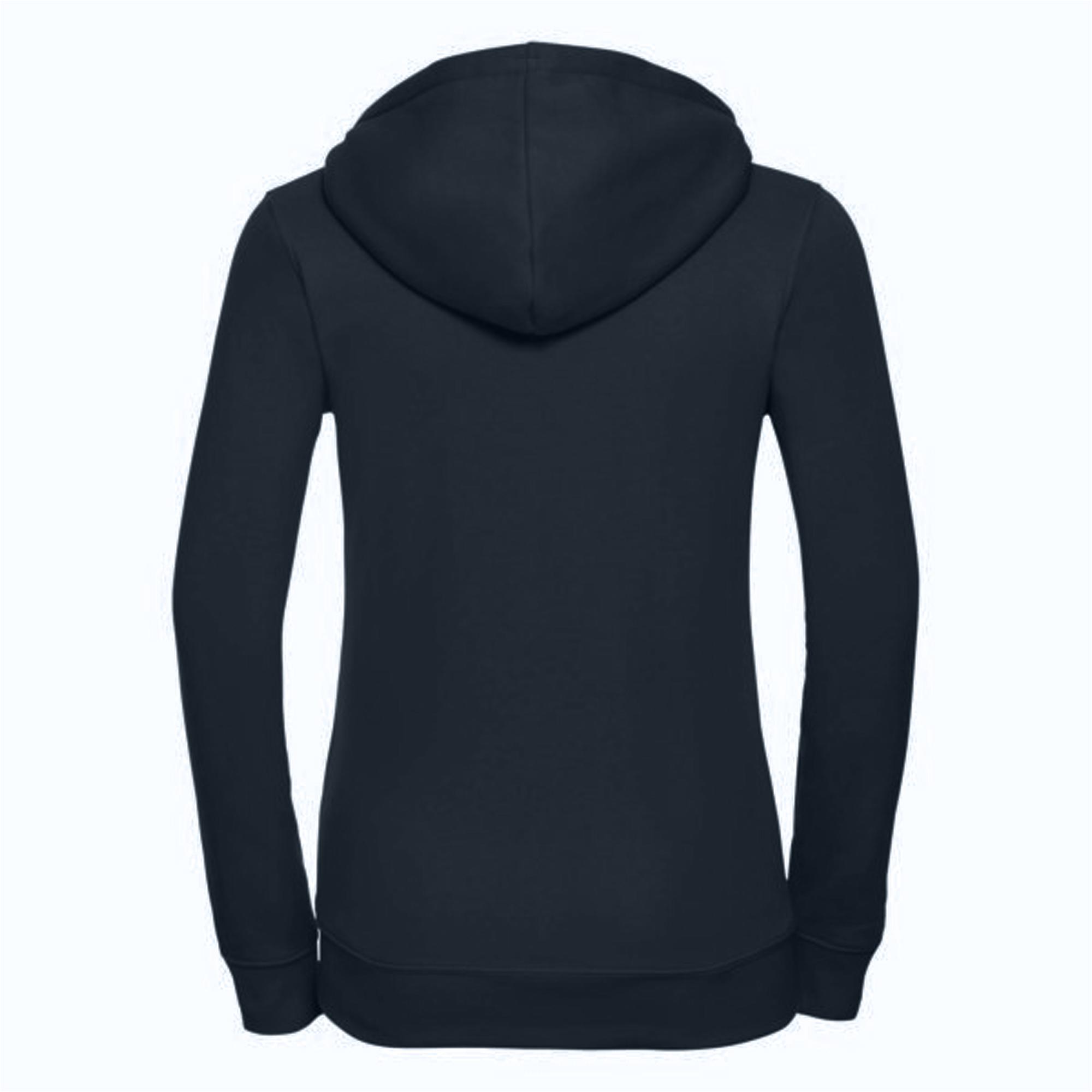 Russell Athletic Russell Ladies Premium Authentic Hoodie med dragkedja (3-lagers tyg) (Franska flottan) dam – bild 2