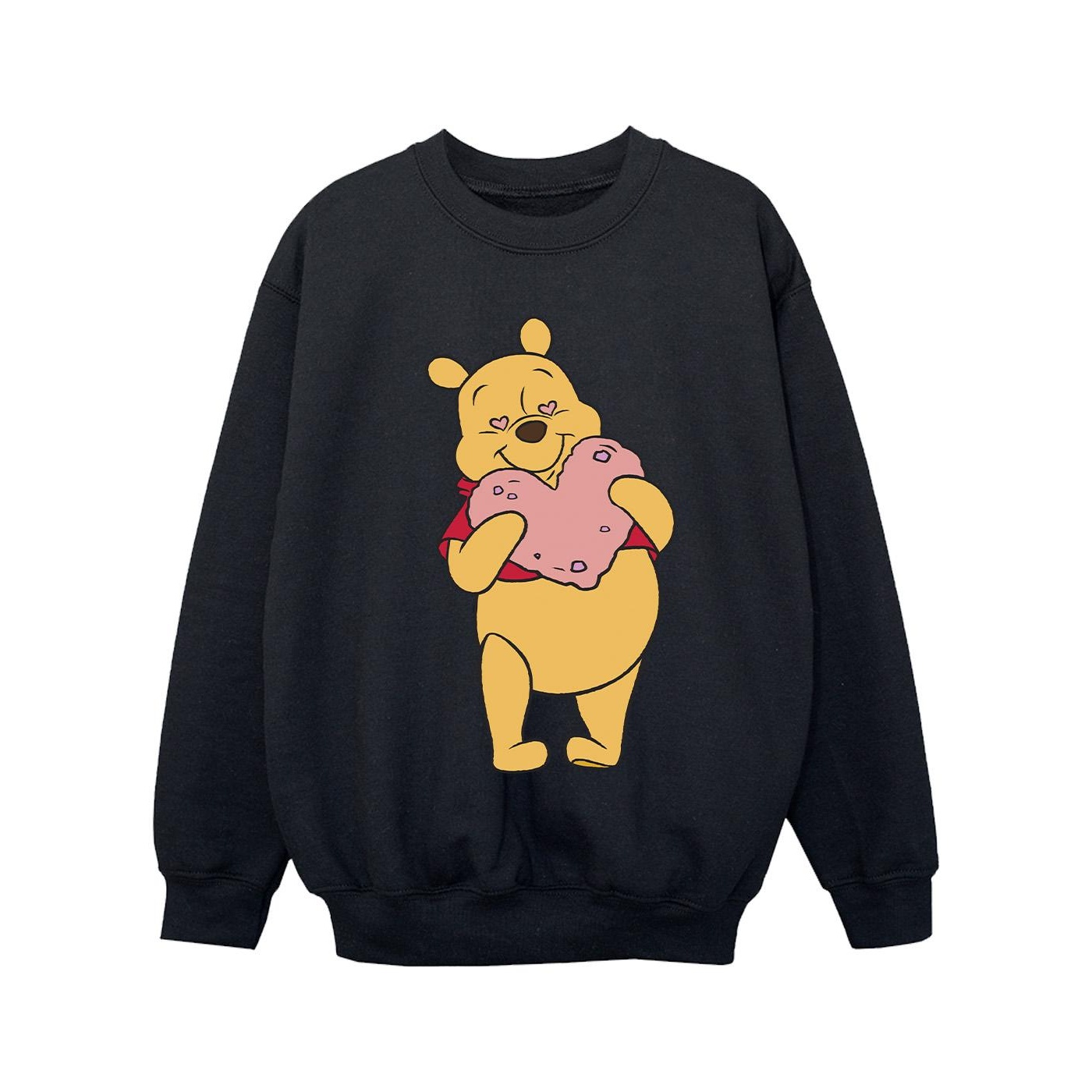 Disney - "Winnie The Pooh Heart Eyes" Sweatshirt für Mädchen (Schwarz)