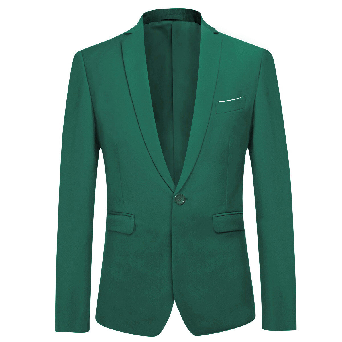 Thumbnail - Hellgrüner stylischer Blazer mit einem Knopf, lässiger Blazer