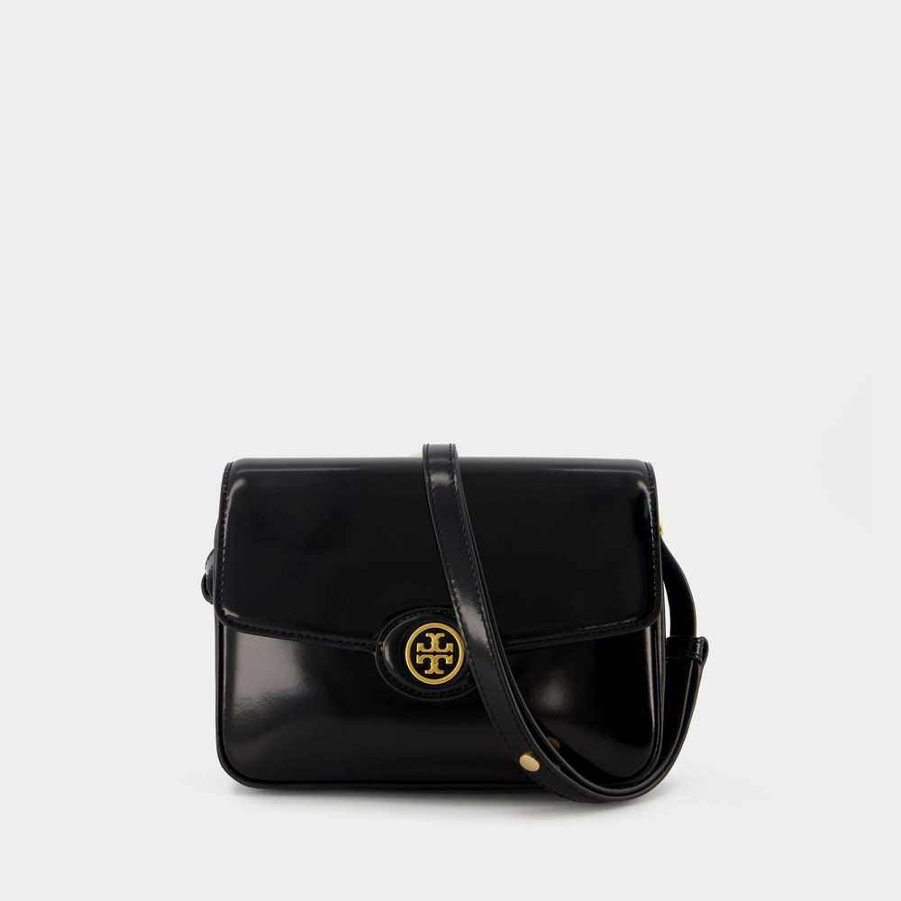 Thumbnail - Robinson Hobo Bag - Tory Burch - Black - Leather