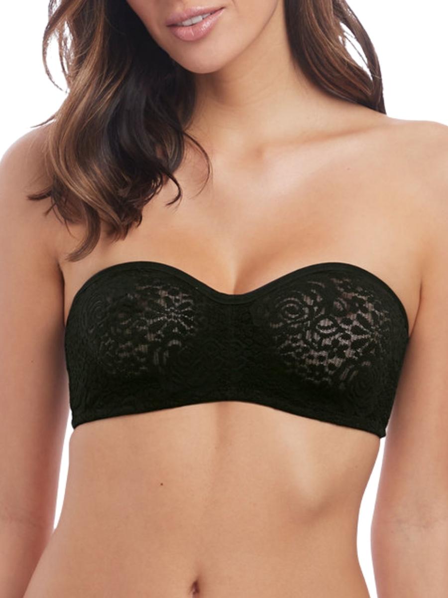 Wacoal Womens Halo Lace Strapless Bra - Black Spandex - Size 38B