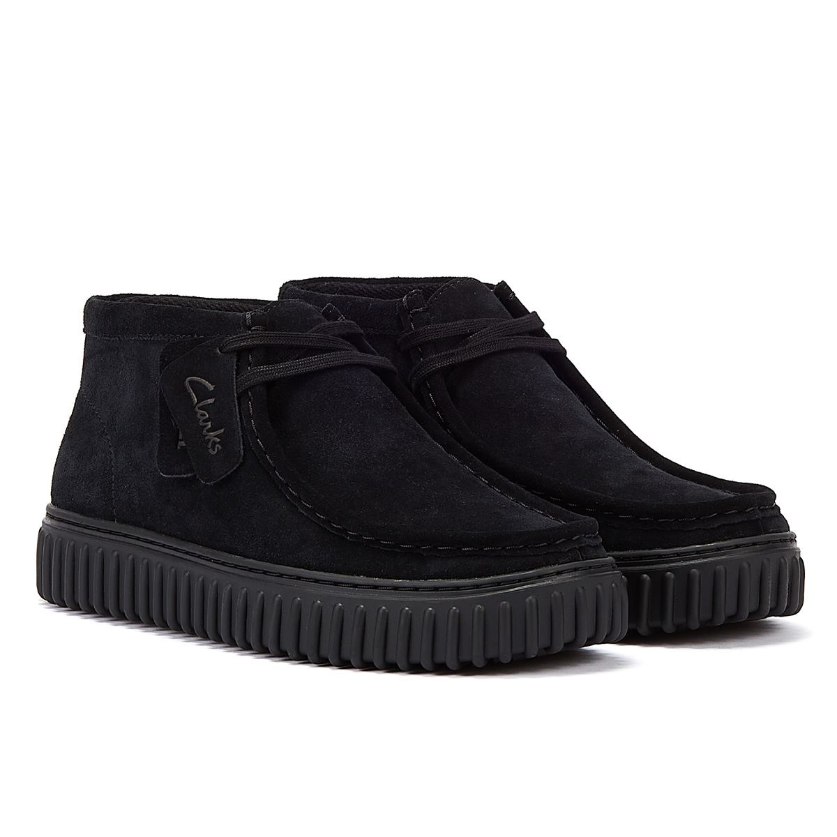 Clarks Originals Torhill Hi Suede Herenlaarzen Zwart