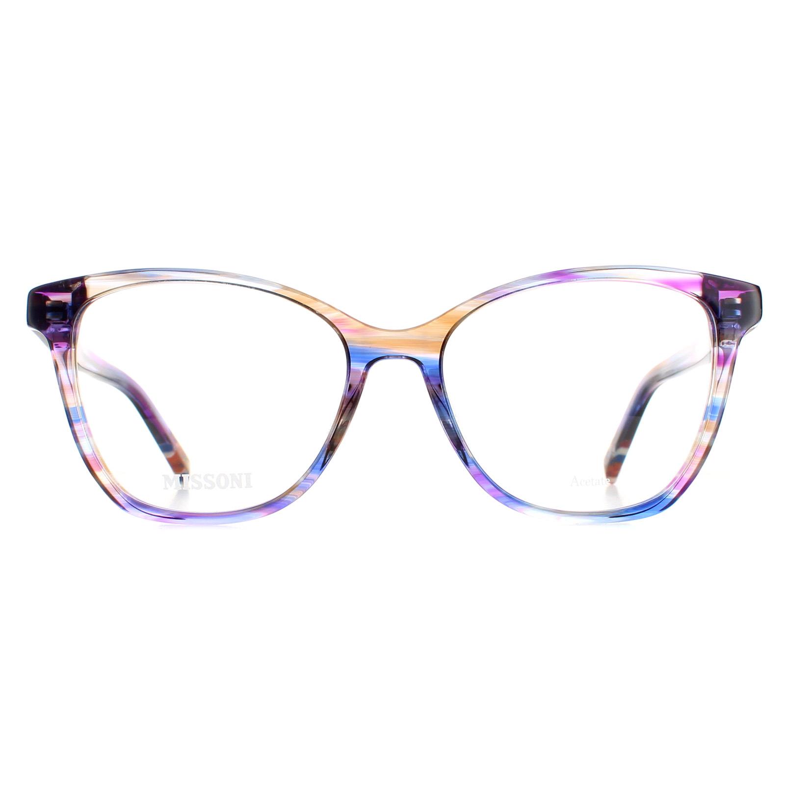 Missoni Montures de lunettes MIS 0013 V43 Transparent Rayï¿½ Lilas Femmes
