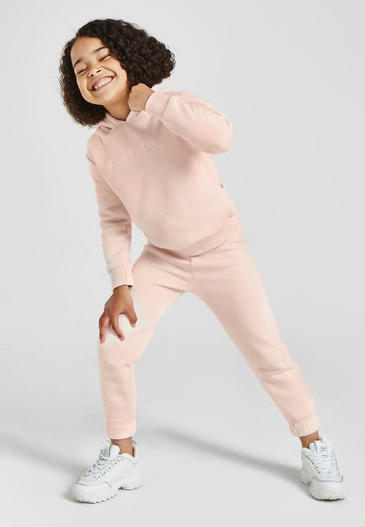 Thumbnail - McKenzie Girls Mini Essential Overhead Trainingsanzug in Rosa