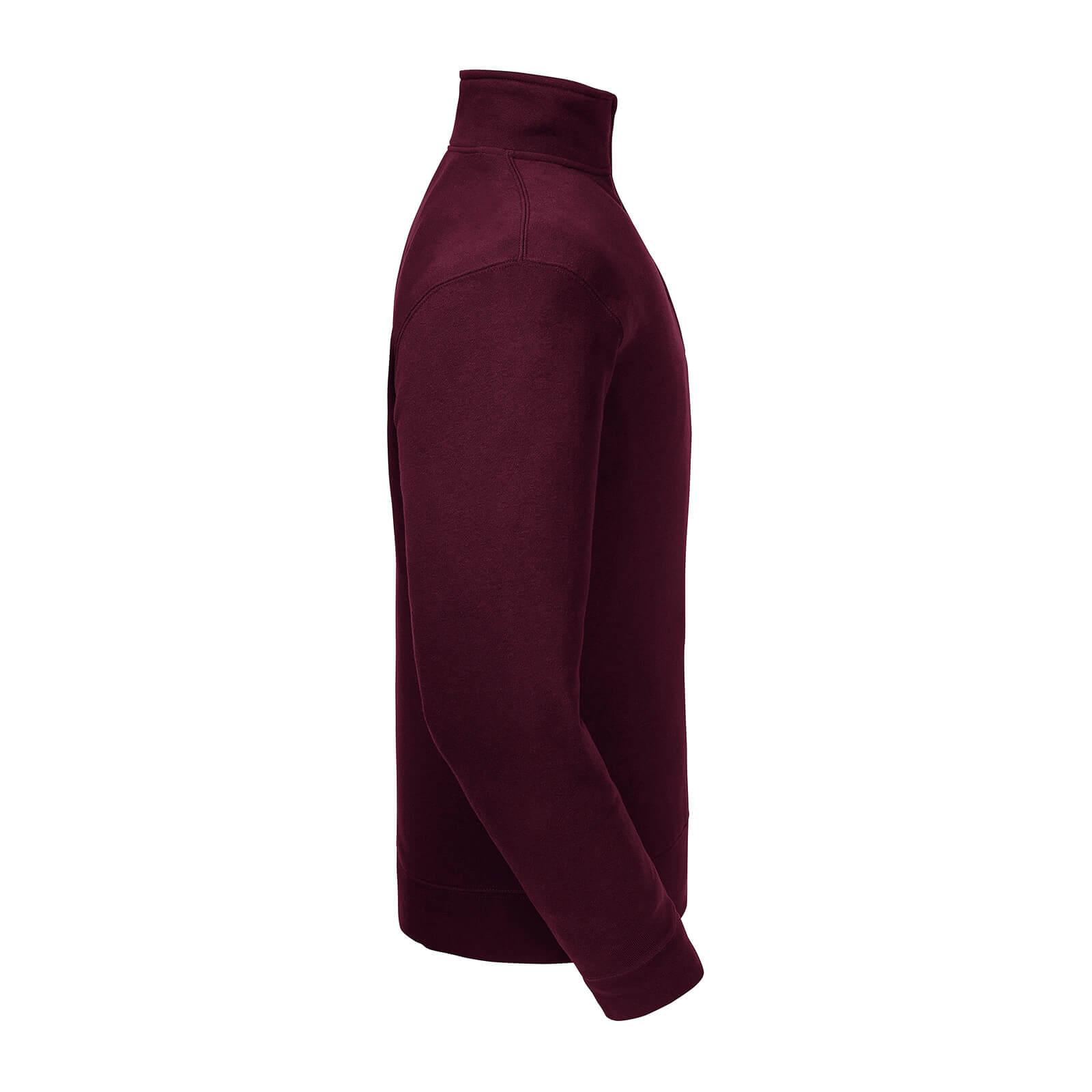 Russell Athletic Russell Mens Authentic Quarter Zip Sweatshirt (Burgundy) herr – bild 2
