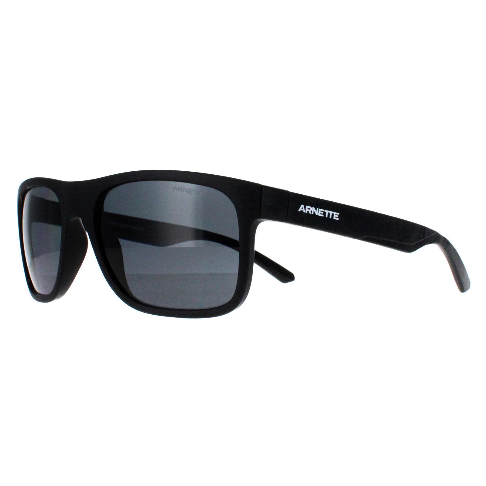Thumbnail - Arnette Square Herren Recycelt Schwarz Grau Polarisiert AN4341 Khim
