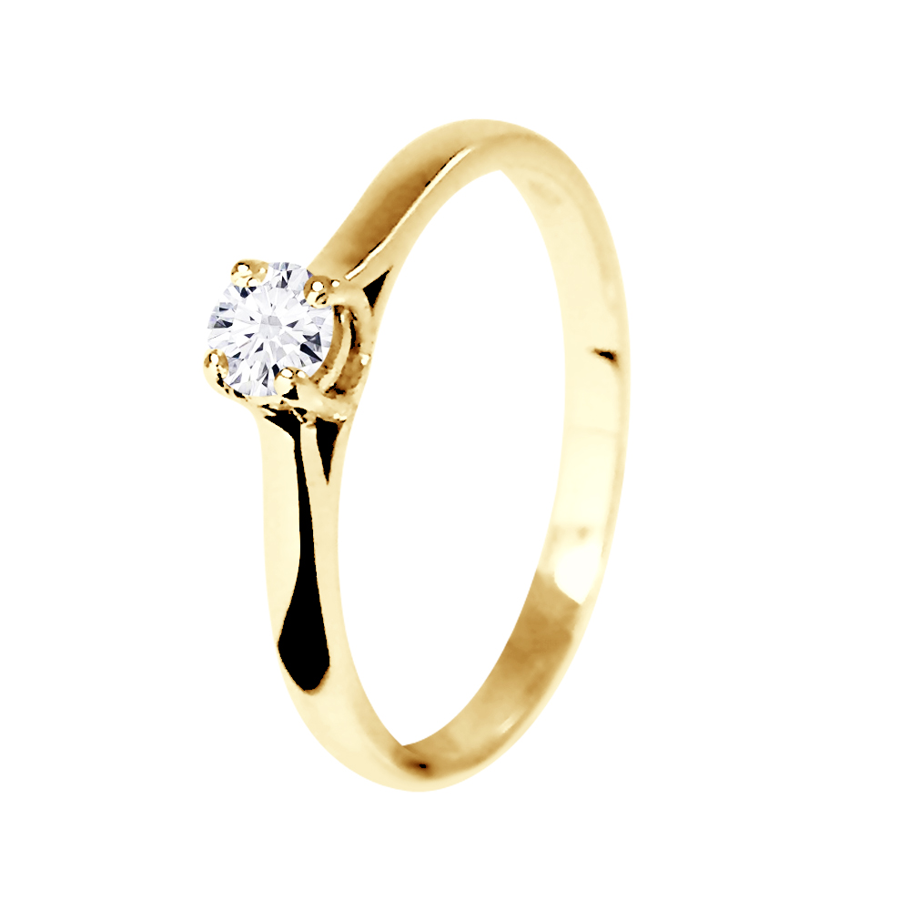 Thumbnail - DIADEMA - Ring - Diamanten - Einzelschliffqualität - Gelbgold