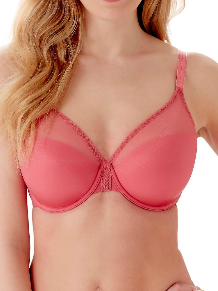 Gossard Womens Glossies High Apex Light Padded Bra - Pink Polyamide - Size 36A