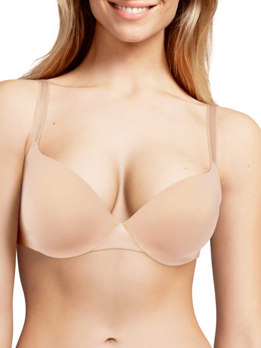 Chantelle Womens Essentiall Extra Push-Up Bra – Beige Polyamide – Size 36B