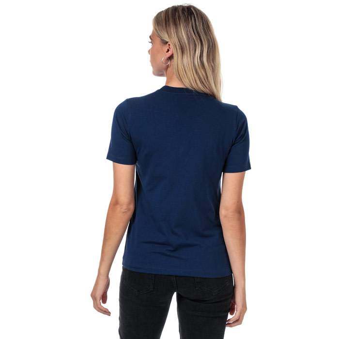 Adidas Originals Adidas Trefoil Womens Navy Blue T-Shirt dam – bild 2